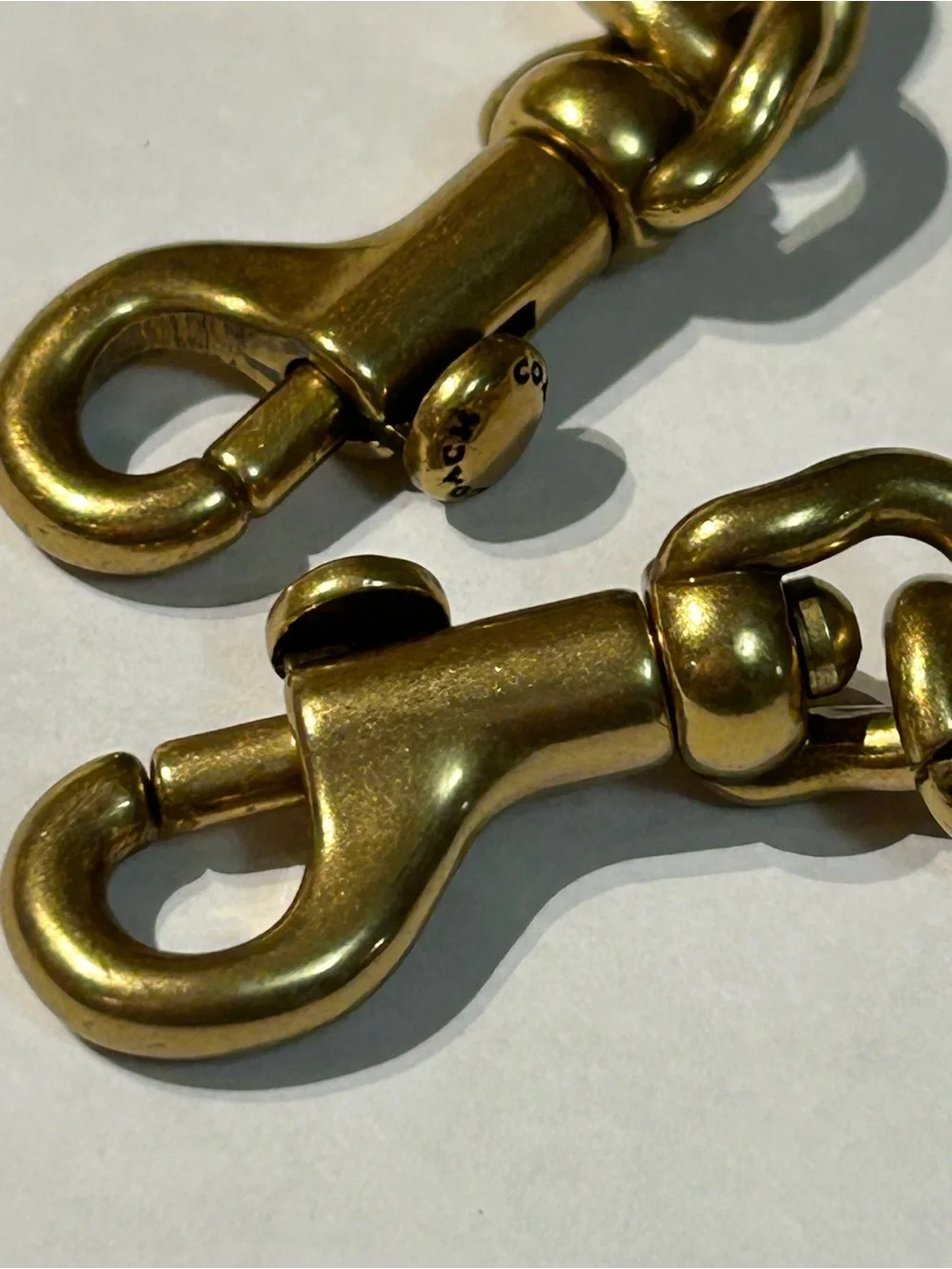 Authentic Coach Gold-Tone Curb Chain ( shoulder strap or accessory )